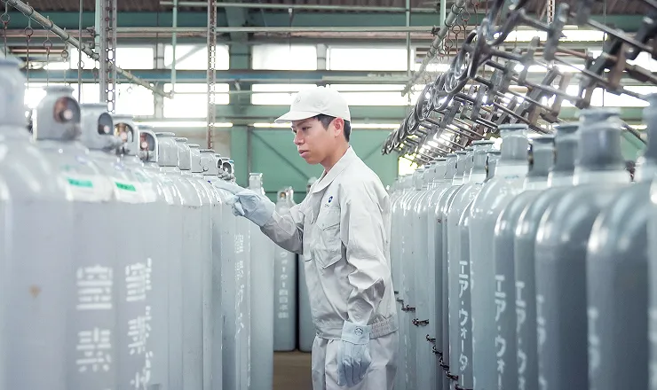 エア・ウォーター西日本の仕事の様子